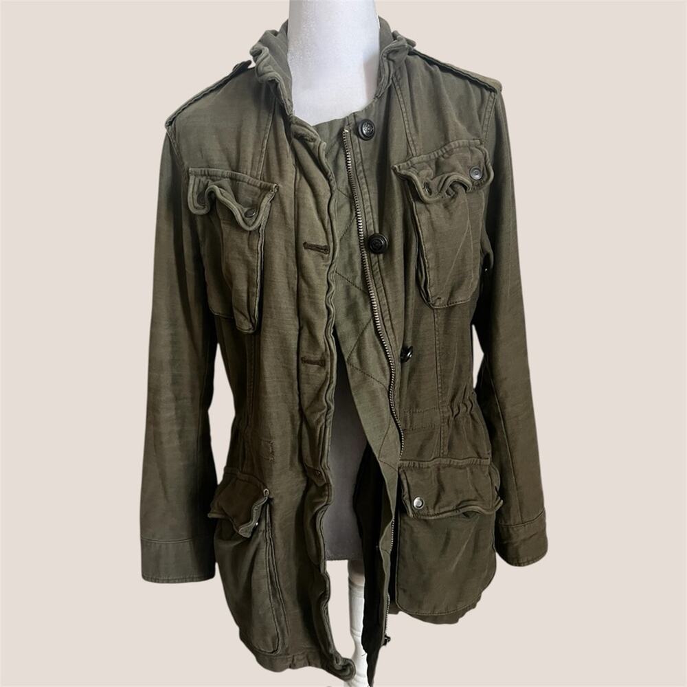 Free People Women’s Utility Jacket Small Army Green small cotton